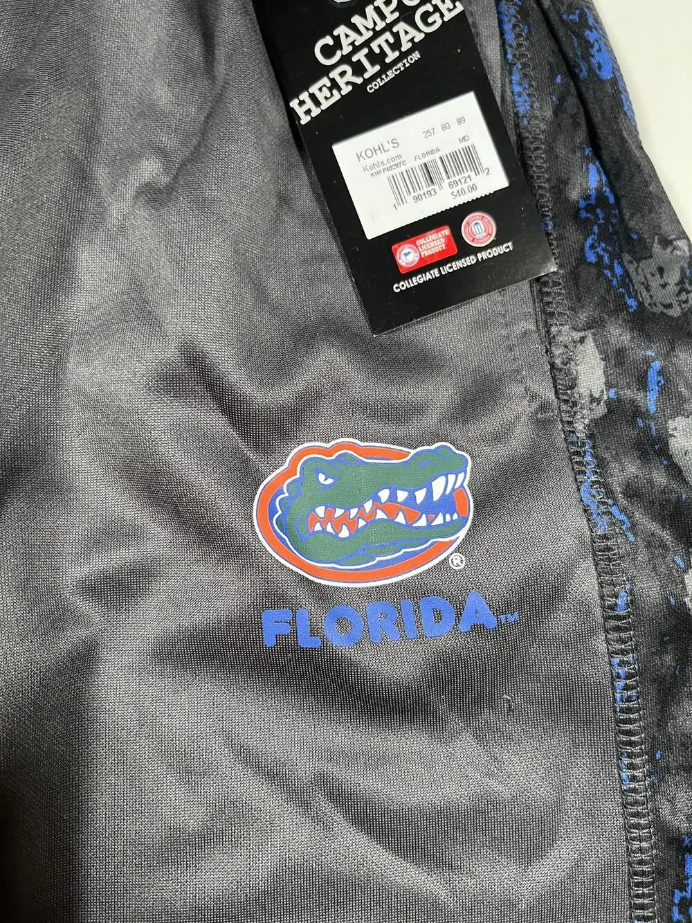 New Florida Gators Pants Boys Medium Gray NCAA Football Campus Heritage Youth